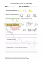 Vorschau - Arbeitsblätter - Selbsteinschätzung Lesespur - Deckblatt