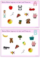Vorschau - Arbeitsblätter - Anlautkartei Deutsch Klasse 1 - Grundschrift - Seite 3