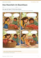 Vorschau - Stundenentwürfe - Eigene Comics schreiben | DaF/DaZ Klasse 3/4 | Das Rascheln im Baumhaus - Seite 2
