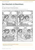 Vorschau - Stundenentwürfe - Eigene Comics schreiben | DaF/DaZ Klasse 3/4 | Das Rascheln im Baumhaus - Seite 3