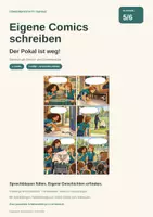 Vorschau - Stundenentwürfe - Eigene Comics schreiben | DaF/DaZ Klasse 5/6 | Der Pokal ist weg! - Deckblatt