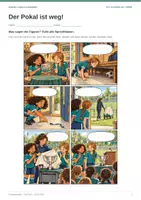 Vorschau - Stundenentwürfe - Eigene Comics schreiben | DaF/DaZ Klasse 5/6 | Der Pokal ist weg! - Seite 2