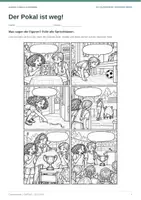 Vorschau - Stundenentwürfe - Eigene Comics schreiben | DaF/DaZ Klasse 5/6 | Der Pokal ist weg! - Seite 3