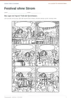 Vorschau - Stundenentwürfe - Eigene Comics schreiben | DaF/DaZ Klasse 7/8 | Festival ohne Strom - Seite 3