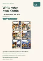Vorschau - Stundenentwürfe - Eigene Comics schreiben | Englisch Klasse 5/6 | The Robot on the Run - Deckblatt