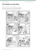 Vorschau - Stundenentwürfe - Eigene Comics schreiben | Englisch Klasse 5/6 | The Robot on the Run - Seite 3