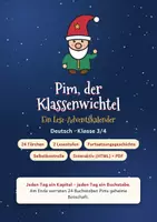 Vorschau - Arbeitsblätter - Lese-Adventskalender 3/4 – „Pim, der Klassenwichtel“ - Deckblatt