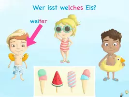 Vorschau - Interaktives Material - Mein Eis ist... - digitale Lesespur jetzt auch 3-fach differenziert - Seite 1