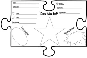 Vorschau - Arbeitsblätter - Steckbriefe - Puzzleteil - Klassenpuzzle - Seite 2