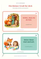 Vorschau - Bildkarten - Kostenlos: Herzenspost mit Fuchs & Igel – 6 Mutmachkarten und ein Kreativherz für die Kita - Seite 2