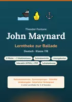 Vorschau - Stationenlernen - John Maynard (Fontane) – Lerntheke zur Ballade 7/8 - Deckblatt