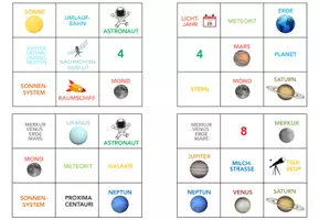 Vorschau - Spiele - Planeten und Himmelskörper - Bingo - Seite 2