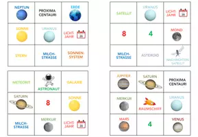 Vorschau - Spiele - Planeten und Himmelskörper - Bingo - Seite 3