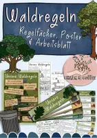 Vorschau - Arbeitsblätter - Unsere Waldregeln - Regelfächer, Poster & Arbeitsblätter - Deckblatt