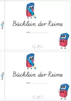 Vorschau - Arbeitsblätter - Schreibe Reime - Vorgeschrieben in SAS - Seite 1