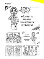 Vorschau - Mal- und Bastelvorlagen - Malbuch: Aktiv für Menschenrechte - Deckblatt