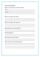 Vorschau - Arbeitsblätter - Lebensraum Arktis und Antarktis - Aufgaben und Lösungen - Seite 1