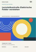 Vorschau - Test - Physik Q1 | Lernzielkontrolle Elektrische Felder verstehen | Testpaket A/B mit Lösungen - Deckblatt