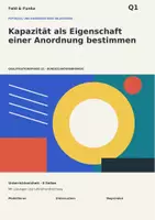 Vorschau - Arbeitsblätter - Physik Q1 | Kapazität als Eigenschaft einer Anordnung bestimmen | Unterrichtseinheit mit Lösungen - Deckblatt