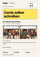 Vorschau - Arbeitsblätter - Comic selber schreiben | Klasse 2-3 | Die rollende Popcorndose - Deckblatt