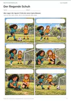 Vorschau - Arbeitsblätter - Comic selber schreiben | Klasse 2-3 | Der fliegende Schuh - Seite 1