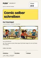 Vorschau - Arbeitsblätter - Comic selber schreiben | Klasse 2-3 | Der Pokal kippt! - Deckblatt