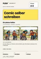 Vorschau - Arbeitsblätter - Comic selber schreiben | Klasse 2-3 | Ein platter Reifen - Deckblatt