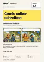 Vorschau - Arbeitsblätter - Comic selber schreiben | Klasse 2-3 | Der Drachen im Baum - Deckblatt