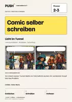 Vorschau - Arbeitsblätter - Comic selber schreiben | Klasse 2-3 | Licht im Tunnel - Deckblatt