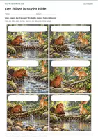Vorschau - Arbeitsblätter - Comic selber schreiben | Klasse 2-3 | Der Biber braucht Hilfe - Seite 1