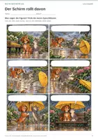 Vorschau - Arbeitsblätter - Comic selber schreiben | Klasse 2-3 | Der Schirm rollt davon - Seite 1