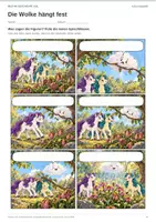 Vorschau - Arbeitsblätter - Comic selber schreiben | Klasse 2-3 | Die Wolke hängt fest - Seite 1
