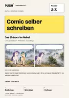Vorschau - Arbeitsblätter - Comic selber schreiben | Klasse 2-3 | Das Einhorn im Nebel - Deckblatt