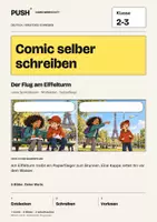 Vorschau - Arbeitsblätter - Comic selber schreiben | Klasse 2-3 | Der Flug am Eiffelturm - Deckblatt