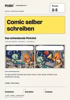Vorschau - Arbeitsblätter - Comic selber schreiben | Klasse 2-3 | Das schwebende Picknick - Deckblatt