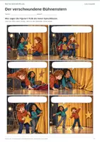 Vorschau - Arbeitsblätter - Comic selber schreiben | Klasse 2-3 | Der verschwundene Bühnenstern - Seite 1