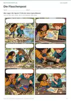 Vorschau - Arbeitsblätter - Comic selber schreiben | Klasse 2-3 | Die Flaschenpost - Seite 1