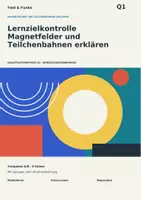 Vorschau - Test - Physik Q1 | Lernzielkontrolle Magnetfelder und Teilchenbahnen erklären | Testpaket A/B mit Lösungen - Deckblatt