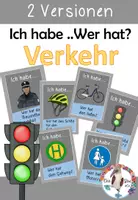 Vorschau - Stationenlernen - Verkehrserziehung - Lesespiel - 2fach differenziert für Klasse 1-4 - Deckblatt