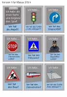 Vorschau - Stationenlernen - Verkehrserziehung - Lesespiel - 2fach differenziert für Klasse 1-4 - Seite 1