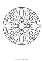 Vorschau - Mal- und Bastelvorlagen - Zwei abstrakte Mandalas zum Ausmalen - Seite 2