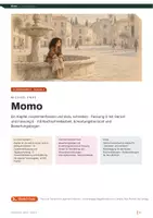Vorschau - Klassenarbeiten - Momo (Michael Ende): Klassenarbeit in G- und E-Fassung mit Erwartungshorizont | Klasse 6 - Deckblatt