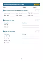 Vorschau - Arbeitsblätter - Rechenfit Test Klasse 5 - Schriftlich rechnen und Terme - Seite 3
