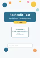 Vorschau - Arbeitsblätter - Rechenfit Test Klasse 5 - Winkel und Zahlensysteme - Seite 1
