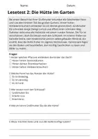 Vorschau - Arbeitsblätter - Lesetest Klasse 3 Ein geheimes Versteck | 10 Texte mit Fragen & Lösungen - Seite 3