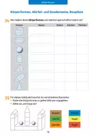 Vorschau - Arbeitsblätter - Mathe trainieren 4. Klasse: Körperformen, Würfel- und Quadernetze - Deckblatt