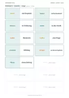 Vista previa - Unidades / Secuencias / Situaciones de Aprendizaje - Alemán B1–C1: Verbhausen-Spiele · Dominó + Tarsia de Nomen-Verb-Verbindungen | para hispanohablantes - página 3