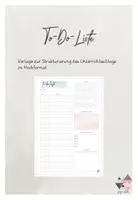 Vorschau - Lehrpläne/Lehrermaterial - To-Do-Liste - Deckblatt