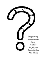 Vorschau - Präsentationen/Tafelbilder - Ritual Fragezeichen Morgenkreis - Seite 1