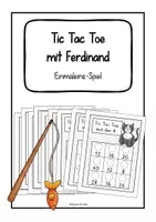 Vorschau - Stationenlernen - Tic Tac Toe mit Ferdinand: Einmaleins-Spiel - Deckblatt